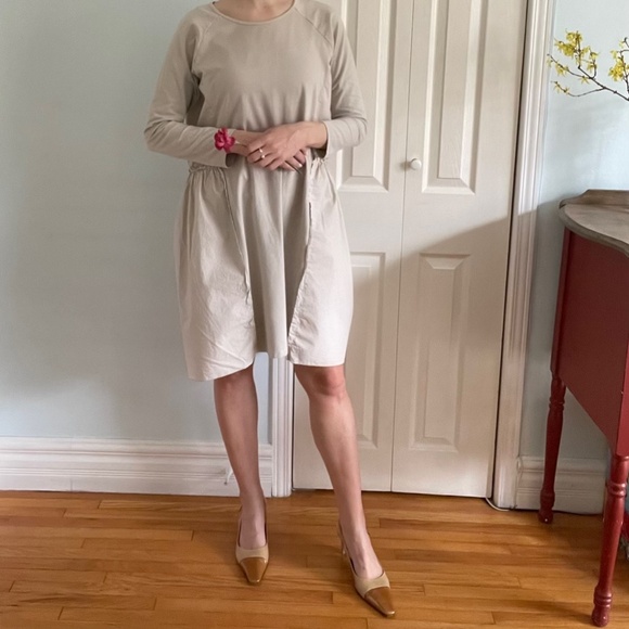 Shoes: Vintage Colour Block Caramel Slingback Heels - Picture 2 of 9